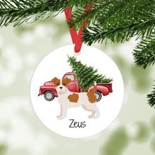 Load image into Gallery viewer, Jack Russell Terrier (wirecoat) ornament personalized
