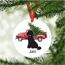 Load image into Gallery viewer, Standard Poodle (puppy clip) ornament personalized
