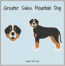 Load image into Gallery viewer, Greater Swiss Mountain Dog Vinyl Sticker Set
