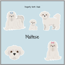 Load image into Gallery viewer, Maltese Vinyl Sticker Set
