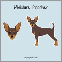 Load image into Gallery viewer, Miniature Pinscher Vinyl Sticker Set
