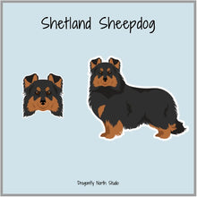 Load image into Gallery viewer, Shetland Sheepdog Vinyl Sticker Set
