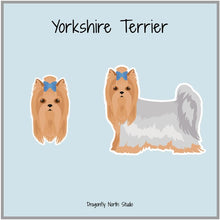 Load image into Gallery viewer, Yorkshire Terrier Vinyl Sticker Set
