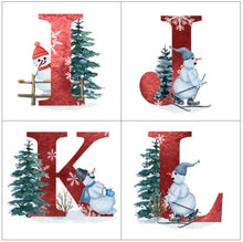 Load image into Gallery viewer, Snowman Alphabet ornament
