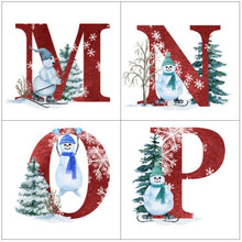 Load image into Gallery viewer, Snowman Alphabet ornament
