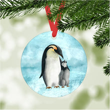 Load image into Gallery viewer, Penguin and Chick Ornament
