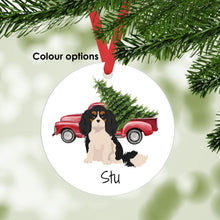 Load image into Gallery viewer, Cavalier King Charles Spaniel ornament personalized
