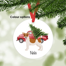 Load image into Gallery viewer, Jack Russell Terrier (smoothcoat) ornament personalized
