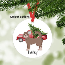 Load image into Gallery viewer, Labradoodle ornament personalized
