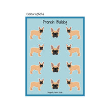 Load image into Gallery viewer, French Bulldog Vinyl Sticker Sheet
