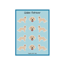 Load image into Gallery viewer, Golden Retriever Vinyl Sticker Sheet
