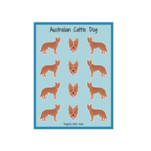 Load image into Gallery viewer, Australian Cattle Dog Vinyl Sticker Sheet

