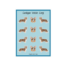 Load image into Gallery viewer, Cardigan Welsh Corgi Vinyl Sticker Sheet
