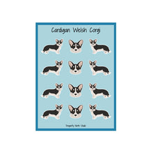 Load image into Gallery viewer, Cardigan Welsh Corgi Vinyl Sticker Sheet
