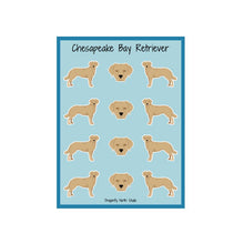 Load image into Gallery viewer, Chesapeake Bay Retriever Vinyl Sticker Sheet
