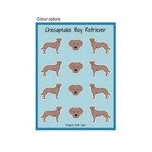 Load image into Gallery viewer, Chesapeake Bay Retriever Vinyl Sticker Sheet

