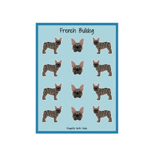 Load image into Gallery viewer, French Bulldog Vinyl Sticker Sheet
