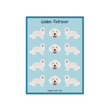 Load image into Gallery viewer, Golden Retriever Vinyl Sticker Sheet
