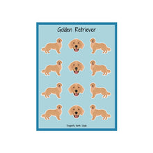 Load image into Gallery viewer, Golden Retriever Vinyl Sticker Sheet
