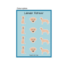 Load image into Gallery viewer, Labrador Retriever Vinyl Sticker Sheet
