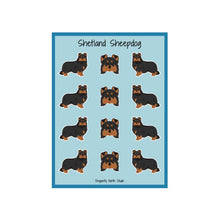 Load image into Gallery viewer, Shetland Sheepdog Vinyl Sticker Sheet

