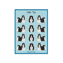 Load image into Gallery viewer, Shih Tzu Vinyl Sticker Sheet
