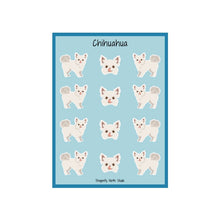 Load image into Gallery viewer, Chihuahua (longhaired) Vinyl Sticker Sheet

