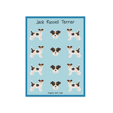 Load image into Gallery viewer, Jack Russell Terrier (roughcoat) Vinyl Sticker Sheet
