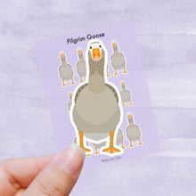 Load image into Gallery viewer, Pilgrim Goose vinyl sticker sheet
