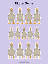 Load image into Gallery viewer, Pilgrim Goose vinyl sticker sheet
