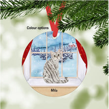 Load image into Gallery viewer, American Shorthair Cat ornament personalized
