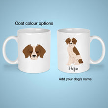 Load image into Gallery viewer, Brittany Spaniel 11 oz mug personalized
