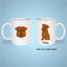 Load image into Gallery viewer, Brussels Griffon (docked tail) 11 oz mug personalized
