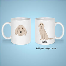 Load image into Gallery viewer, Goldendoodle (Golden Retriever/Poodle mix) 11 oz mug personalized
