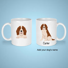 Load image into Gallery viewer, Welsh Springer Spaniel 11 oz mug personalized

