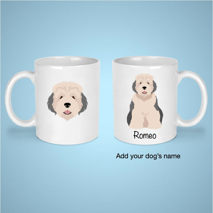 Old English Sheepdog 11 oz mug personalized