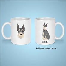 Load image into Gallery viewer, Giant Schnauzer (cropped ears) 11 oz mug personalized
