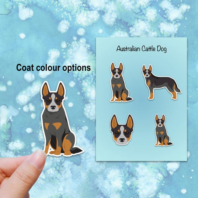 Australian Cattle Dog Vinyl Sticker Set