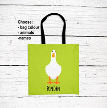 Load image into Gallery viewer, Duck Lover&#39;s Tote Bag personalized
