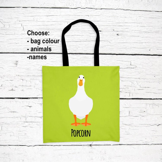 Duck Lover's Tote Bag personalized