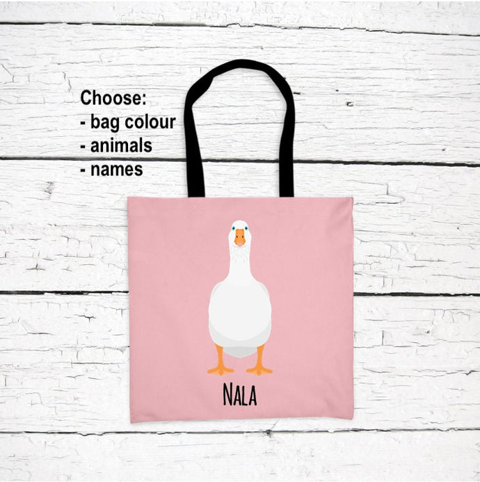 Goose Lover's Tote Bag personalized
