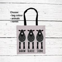 Load image into Gallery viewer, Sheep Lover&#39;s Tote Bag personalized
