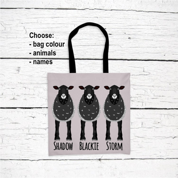 Sheep Lover's Tote Bag personalized