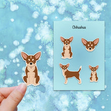 Load image into Gallery viewer, Chihuahua (shorthair) Vinyl Sticker Set
