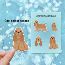 Load image into Gallery viewer, American Cocker Spaniel Vinyl Sticker Set
