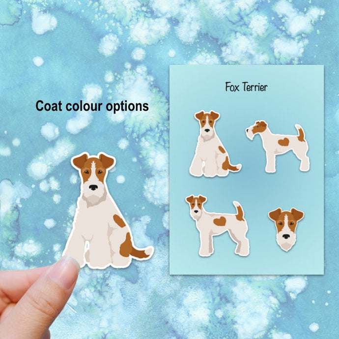 Wire Fox Terrier Vinyl Sticker Set