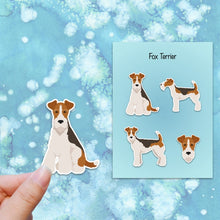 Load image into Gallery viewer, Wire Fox Terrier Vinyl Sticker Set
