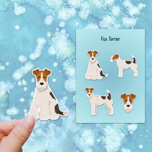 Load image into Gallery viewer, Wire Fox Terrier Vinyl Sticker Set
