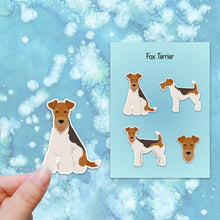 Load image into Gallery viewer, Wire Fox Terrier Vinyl Sticker Set
