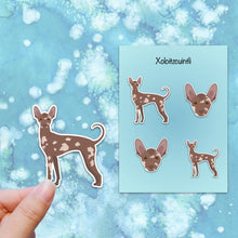 Load image into Gallery viewer, Xoloitzcuintli Vinyl Sticker Set
